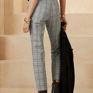 Blue Plaid SLOAN Pants - NWT - Banana Republic - Size 10